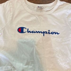 CHAMPION short sleeve white t shirt